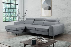 Γωνιακός καναπές Astiria-Gkri-Leuko-Αριστερή - 280.00Χ170.00Χ77.00cm