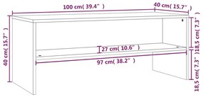 ΈΠΙΠΛΟ ΤΗΛΕΟΡΑΣΗΣ ΜΑΥΡΟ 100 X 40 X 40 ΕΚ. ΑΠΟ ΜΟΡΙΟΣΑΝΙΔΑ 800046