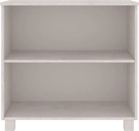 vidaXL Ντουλάπι HAMAR Λευκό 85 x 35 x 80 εκ. από Μασίφ Ξύλο Πεύκου