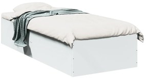 vidaXL Πλαίσιο Κρεβατιού Λευκό 90 x 200 εκ. Επεξεργασμένο Ξύλο