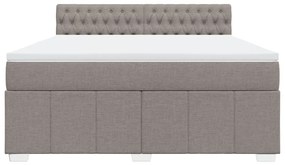 ΚΡΕΒΑΤΙ BOXSPRING ΜΕ ΣΤΡΩΜΑ TAUPE 180X200 ΕΚ. ΥΦΑΣΜΑΤΙΝΟ 3287158