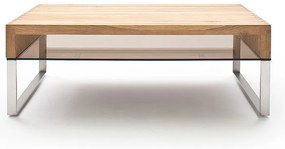Τραπεζάκι Σαλονιού Μασίφ Καφέ 110x70x39