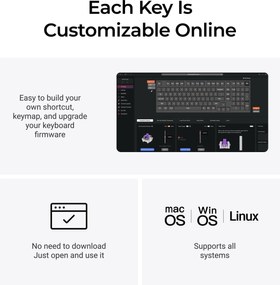 KEYBOARD WRL Q5 HE RGB/SHELL WHITE Q5H-P1 KEYCHRON