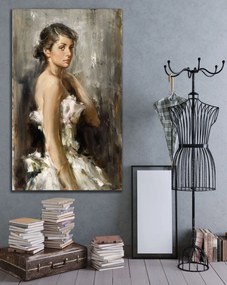 Πίνακας σε καμβά με γυναίκα KNV796 120cm x 180cm Μόνο για παραλαβή από το κατάστημα