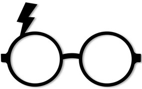 Διακοσμητικό Τοίχου Glasses 579LDN1135 30x50cm Black Wallity Μέταλλο