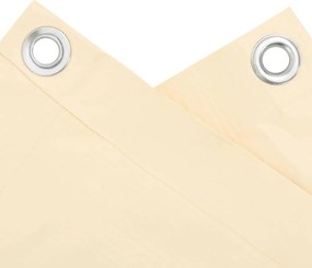 vidaXL Περίφραξη Μπαλκονιού Προστατευτική Κρεμ 600x90 εκ. από PVC