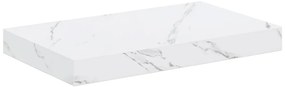 vidaXL Ράφι Τοίχου Επιτοίχιο 4 pcs Λευκό Μάρμαρο 40 x 23,5 x 4 εκ