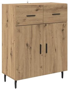 vidaXL Πλαϊνό γραφείο με συρτάρι Artisan Oak 69,5 x 34 x 90 εκ.