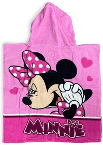 Πόντσο Θαλάσσης Quick Dry Disney Home Minnie 202 50X100 Pink 100% Microfiber - Disney Home