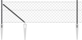 vidaXL Συρματόπλεγμα με ακίδες 25 x 0,8 μ. (Π x Υ)