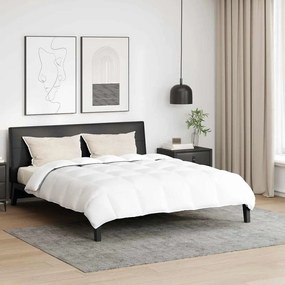 vidaXL Χειμερινό Παπλωματοθήκη με μαξιλάρι 3 pcs Λευκό Φτέρος