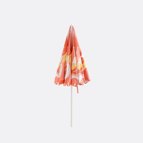 Ομπρέλα παραλίας, ύφασμα με γραφικό μοτίβο, SONGE ORANGE