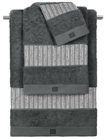 Πετσέτες Μπάνιου (Σετ 3τμχ) Guy Laroche Tudor Grey - Anthracite 500gsm