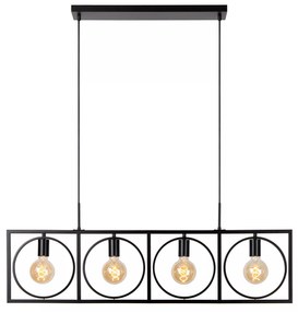 Φωτιστικό Κρεμαστό Lucide 00427-04-30 SUUS Μαύρο Ματ (Black Mat)