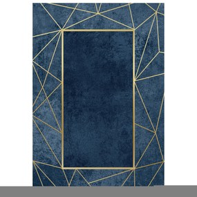 ΧΑΛΙ ΣΑΛΟΝΙΟΥ ΜΕ ΚΡΟΣΙΑ ΜΠΛΕ-ΧΡΥΣΟ FB97676.28 80X150εκ. 0517083