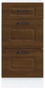 vidaXL ντουλάπι βάσης κουζίνας Kalmar Καφέ δρυς Επεξεργασμένο Ξύλο