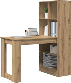 vidaXL Γραφείο Artisan Oak Επεξεργασμένο ξύλο 122 x 67 x 145 εκ.