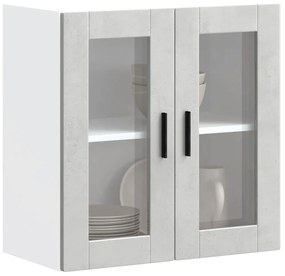 Ντουλάπι τοίχου κουζίνας με γυάλινη πόρτα Porto Μπετόν Γκρι