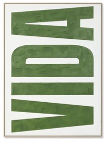 Καμβάς Home ESPRIT VIDA Πράσινο Μπεζ Σύγχρονη 103 x 4,5 x 143 cm