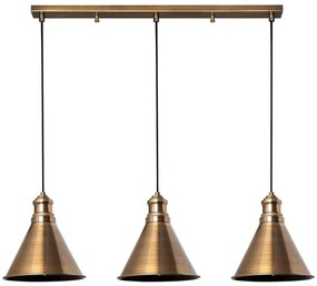 Φωτιστικό Οροφής - Ράγα Sivani 70x20x109cm 3xE27 40W Gold Opviq