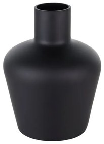 Βάζο Γυάλινο Μαύρο Σατέν 32cm Samuntai 421369 Eglo 421369