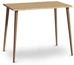 Τραπέζι Fiona Megapap από μελαμίνη χρώμα oak 90x55x75εκ.