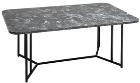 Τραπεζάκι σαλονιού Fylliana Diamond Black Marble 115x68x45 εκ.