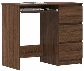 vidaXL Γραφείο Καφέ Δρυς 90 x 45 x 76 εκ. από Επεξεργασμένο Ξύλο