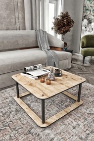 Stewehome Τραπεζάκι Σαλονιού Καρέ Σχέδιο MDF 70x70 cm