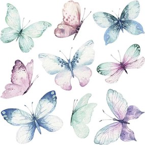 Αυτοκόλλητα Τοίχου Ango Watercolour Butterflies 54117