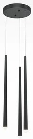 Κρεμαστό Φωτιστικό Οροφής LED 19W Μαύρο 3000K-4000K Cascade MOD132PL-L18BK Maytoni-MOD132PL-L18BK-Μαύρο MOD132PL-L18BK