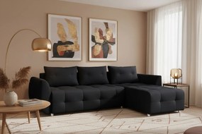 Γωνιακός καναπές Marten-Μαύρο