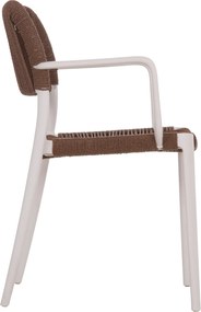 ΠΟΛΥΘΡΟΝΑ ΕΞ.ΧΩΡΟΥ STRIDER HM6391.01 ΛΕΥΚΟ ΠΟΛΥΠΡΟΠΥΛΕΝΙΟ--ΚΑΦΕ ΣΧΟΙΝΙ 57x53x80Υεκ.