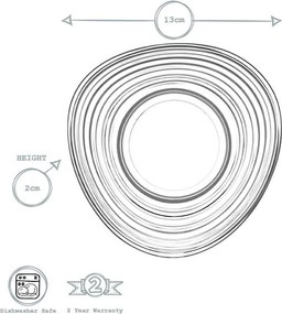 Σετ 6τεμ. ΠΙΑΤΑΚΙΑ Γλυκού Κουταλιού 12,4cm DERIN - LAV