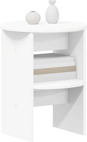 vidaXL Βοηθητικό ντουλάπι 2 τμχ. Λευκός Ø40 x 50 εκ