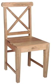 Καρέκλα KIKA Ακακία Φυσικό 46x50x94cm ΣΕΤ 2 ΤΕΜ