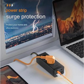 ΠΟΛΎΜΠΡΙΖΑ TESSAN 6 IN 1 POWER STRIP 2XSCHUKO 2XUSB 2XTYPE-C