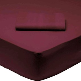 Σεντόνι 1014 Με Λάστιχο Best Colors Bordo Das Home Υπέρδιπλo 170x200cm Με Λάστιχο 100% Βαμβάκι