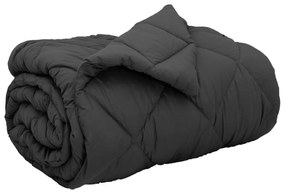 vidaXL Χειμερινό Παπλωματοθήκη Ανθρακί 155 x 220 cm Μικροΐνες