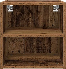 vidaXL Κρεμαστό ντουλάπι Παλιό ξύλο 40 x 29,5 x 40 εκ.