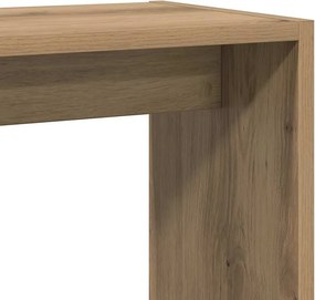 vidaXL Side Table Artisan Oak 50x26x50 cm Κατασκευασμένο ξύλο