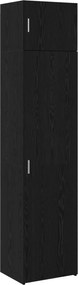 vidaXL Πλαϊνό γραφείο 2 pcs Μαύρη Οξυά 50 x 41 x 225 εκ