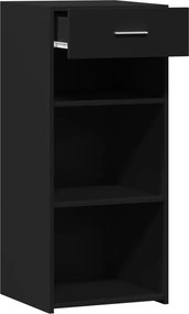 vidaXL Συρταριέρα Μαύρη 40x42,5x93 εκ. από Επεξεργασμένο Ξύλο