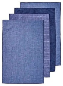 Πετσέτες Κουζίνας Benson (Σετ 4Τμχ) 33411 43x68cm Blue Ladelle Πολυέστερ
