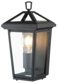 Φανάρι Απλίκα Φωτιστικό Τοίχου 1xE27 Μαύρο IP44 30cm Alford Place QN-ALFORD-PLACE7-S-MB Quintiesse Elstead Lighting-QN-ALFORD QN-ALFORD-PLACE7-S-MB