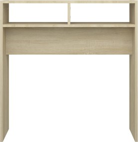 vidaXL Τραπεζάκι Κονσόλα Sonoma Δρυς 78x30x80 εκ. από Επεξ. Ξύλο