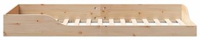 vidaXL Κρεβάτι δαπέδου Καφέ 80 x 210 cm Μασίφ ξύλο πεύκου