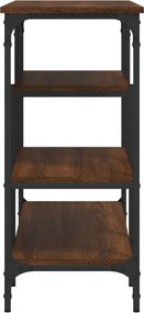 vidaXL Τραπέζι Κονσόλα με Ράφια Καφέ Δρυς 100 x 35 x 75 εκ.