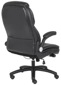 Καρέκλα γραφείου διευθυντή Desain pu σε μαύρη απόχρωση 74x73x108-116εκ 74x73x116 εκ.