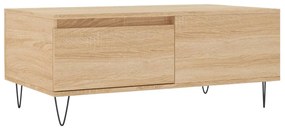 vidaXL Τραπεζάκι Σαλονιού Sonoma Δρυς 90x50x36,5 εκ. Επεξεργασμ. Ξύλο